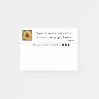 Post-it® Tournesol éclatante en pixel art 