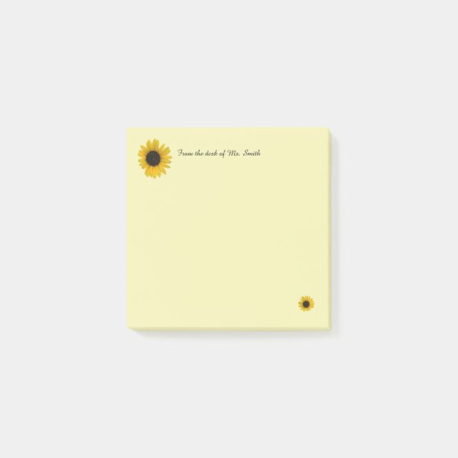 Post-it® Tournesol personnalisé (Devant)