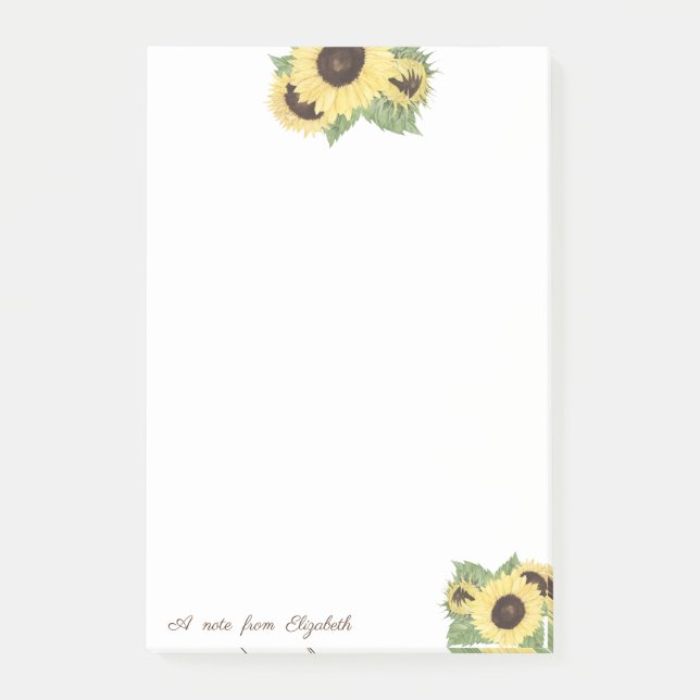 Post-it® Tournesols élégants et stylés (Devant)