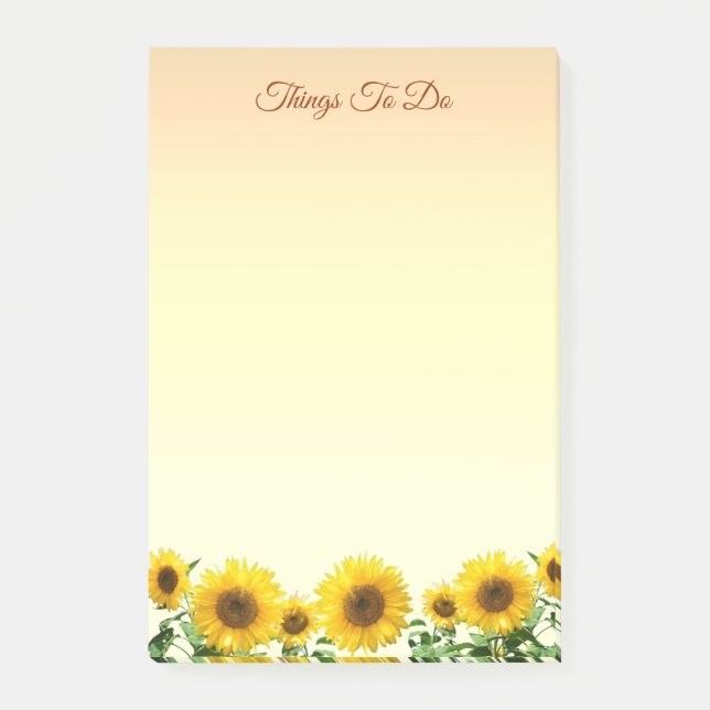 Post-it® Tournures de soleil élégantes  Choses à faire (Devant)