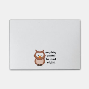Post-it® Tout allant être droite de hibou