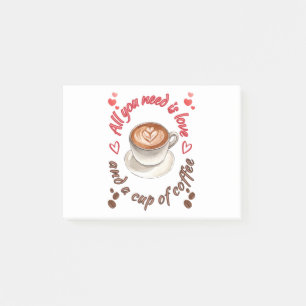 Post-it® Tout ce dont vous avez besoin est l'amour et une t