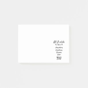 Post-it® Tout ce que je souhaite, c'est toi