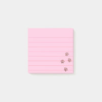 Traces Paw Chien Rose Perturbées 3x3