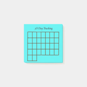 Post-it® Tracker 30 jours Léger Bleu Remarque