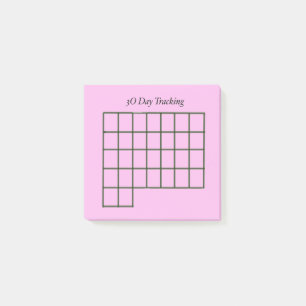 Post-it® Tracker 30 jours Pink Notes