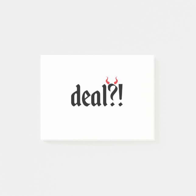 Post-it® traiter avec diable (Devant)