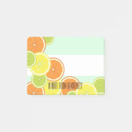 Post-it® Tranches de fruits vert à la menthe modernes
