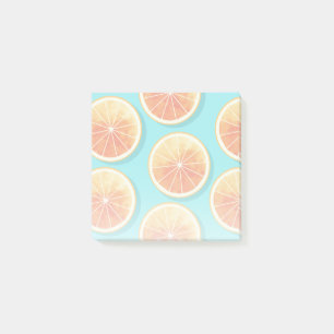 Post-it® Tranches orange sur bleu