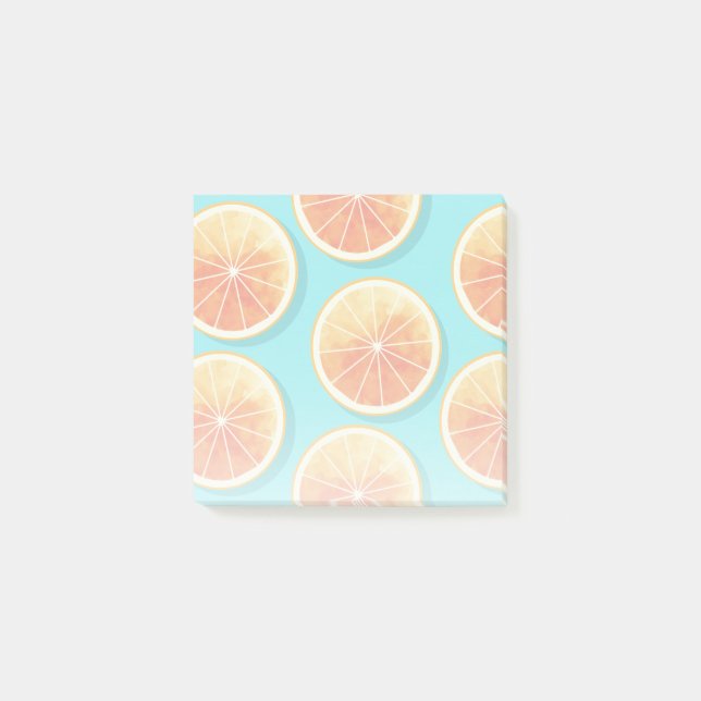 Post-it® Tranches orange sur bleu (Devant)