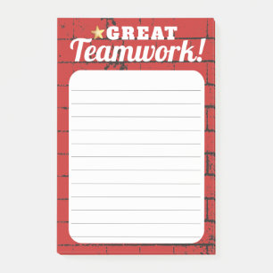 Post-it® Travail d'équipe d'étoile de récompense de