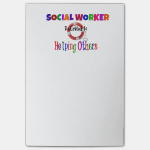 Post-it® Travailleur social dédié à aider les autres