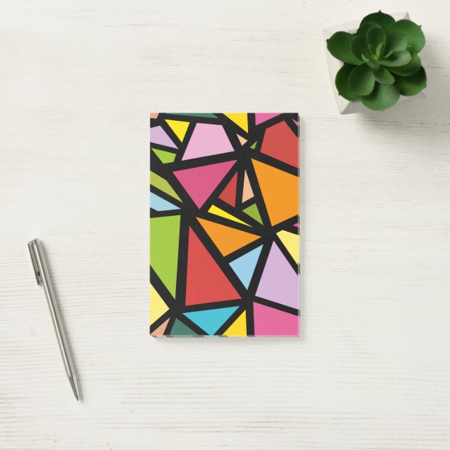 Post-it® Triangles colorés motif 3 (Bureau)