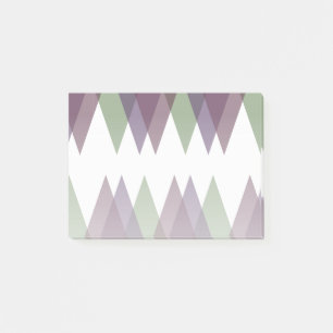 Post-it® Triangles mauve et vert