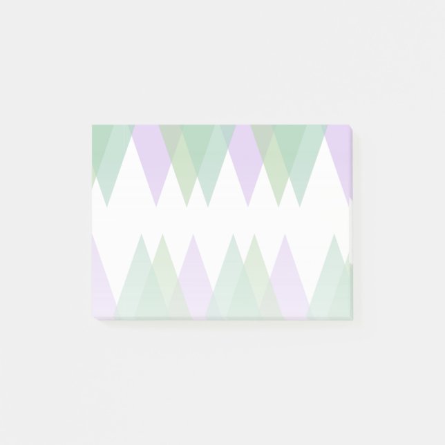 Post-it® Triangles vert et lilas (Devant)