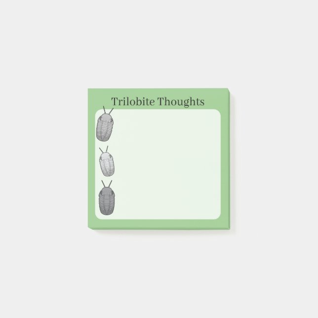 Post-it® Trilobite Thoughts- Prehistoric Fossil (Devant)