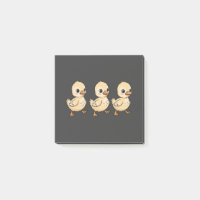 Trois Canetons Marchant en Rangée – Mignon