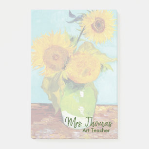 Post-it® Trois tournesols Customisés Notes 4x6