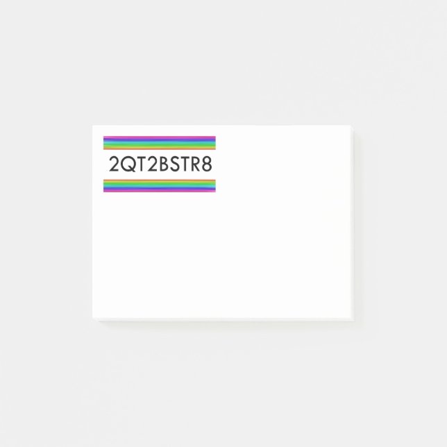 Post-it® Trop Mignonne Pour Être Juste (Devant)