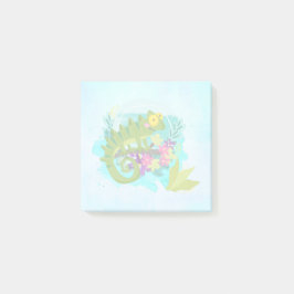 Post-it® Tropical lizard with Flowers