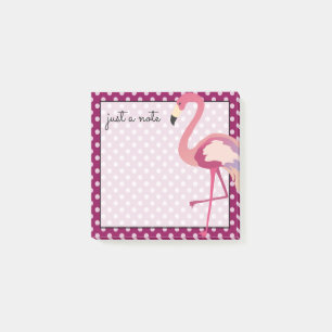 Post-it® Tropical   Pois de Flamant rose aquarelle
