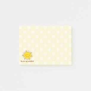 Post-it® Tu Es Mon Soleil Joyeux Jour Ensoleillé
