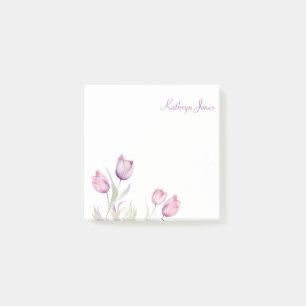 Post-it® Tulipe florale violette pâle