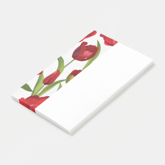 Post-it® Tulipes Rouges  (Incliné)