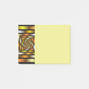Post-it® Tunnel Lumineux Graphique Fractal Trippy Coloré
