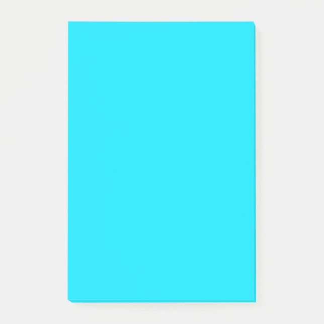 Post-it® Turquoise Sky Blue Color Personnaliser Ceci! (Devant)