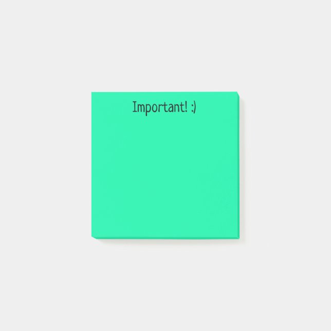 Post-it® Turquoise/Vert (Devant)
