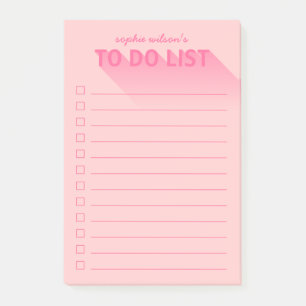 Post-it® Typographie moderne Liste des choses à faire
