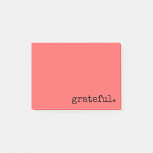 Post-it® typographie reconnaissance corail