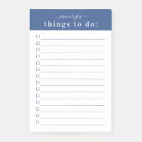 Typographie rétro minimale | Monogramme bleu