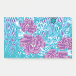 Post-it® Un design textile dynamique avec violet et turq