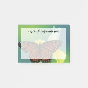 Post-it® Un papillon vice-roi sur un iris japonais jaune