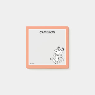 Post-it® Une danse joyeuse de Snoopy Ajouter Votre Nom