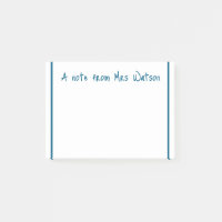 une note d'ajouter nom de professeur simple bordur