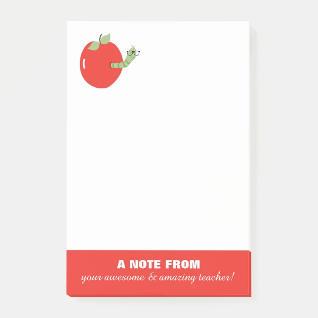 Post-it® Une note de votre professeur Post it Notes (Devant)