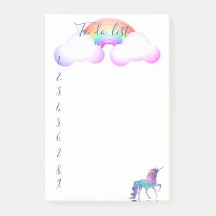 Post-it® Unicorne, Arc en ciel, À faire la liste