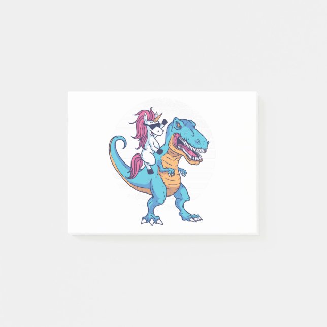 Post-it® Unicorne et T-Rex (Devant)