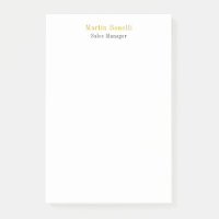 Unique Classic Simple Gold Color Name