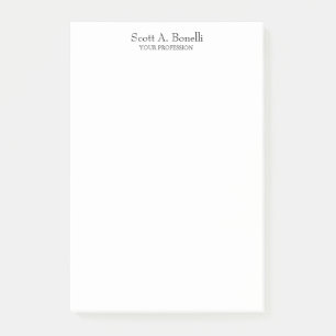 Post-it® Unique Élégant Plain Simple Blanc Spécial
