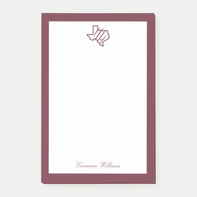 Post-it® Université Texas A&M de San Antonio | Logo d'état (Devant)