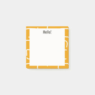 Post-it® Urban Geo Jaune Orange Motif Blender