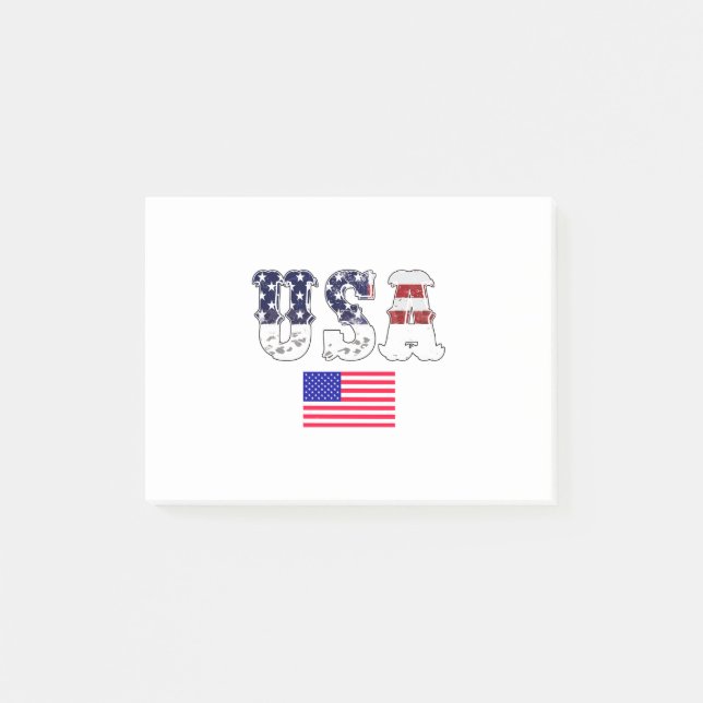 Post-it® Usa Flag-Usa-Flag-America-American-American Flag (Devant)