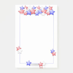 Post-it® USA Independence Day Patriotic Stars American