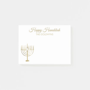 Post-it® Vacances heureuses 4x3 de Chanukah Menorah