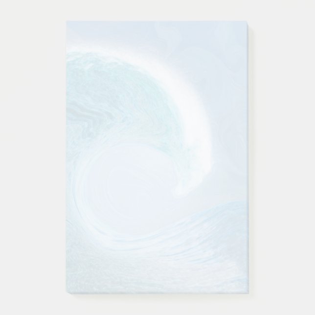 Post-it® Vague Bleue Artistique (Devant)