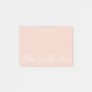 Post-it® Vagues océaniques filles côtières personnalisées
